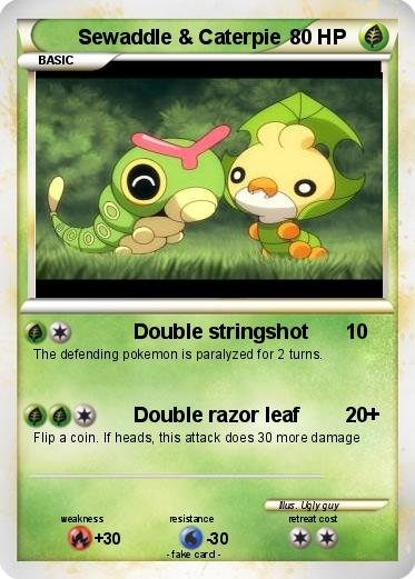 Pokemon Sewaddle & Caterpie