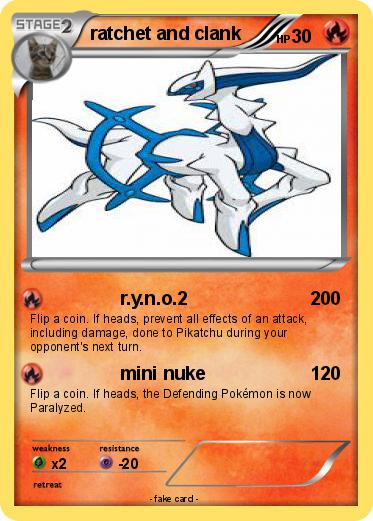 Pokemon ratchet and clank