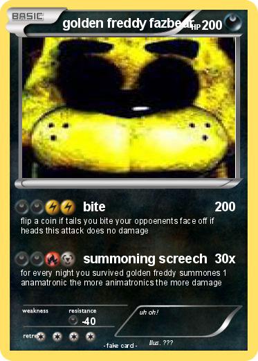 Pokemon golden freddy fazbear