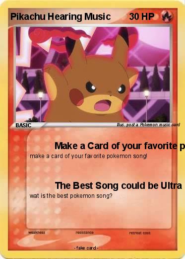 Pokemon Pikachu Hearing Music