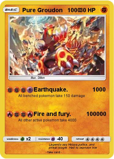 Pokemon Pure Groudon   1000
