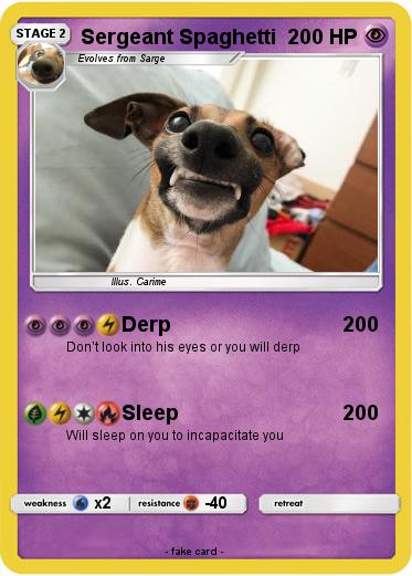 Pokemon Sergeant Spaghetti