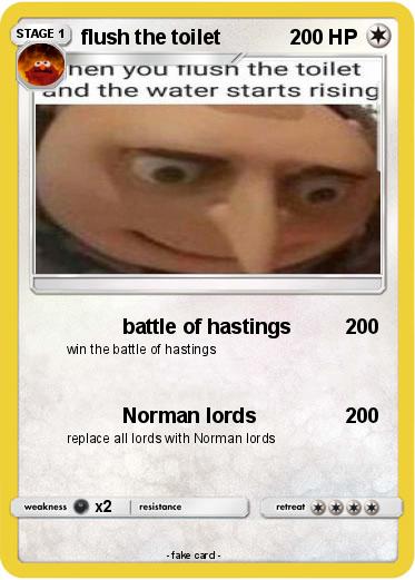 Pokemon flush the toilet