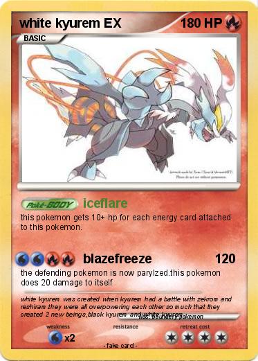 Pokemon white kyurem EX