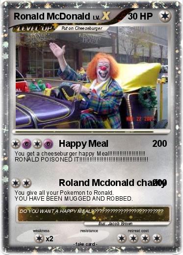 Pokemon Ronald McDonald