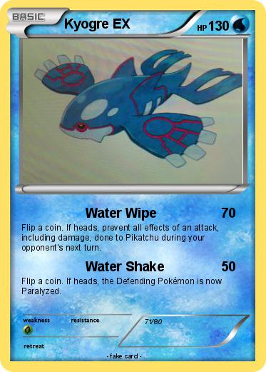 Pokemon Kyogre EX