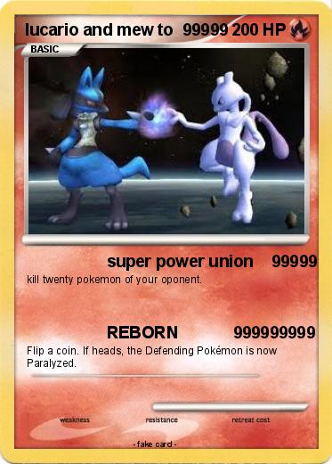 Pokemon lucario and mew to  99999