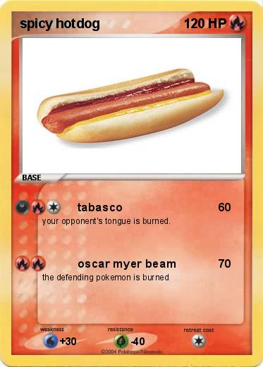 Pokemon spicy hotdog