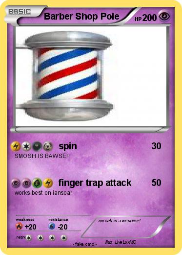 Pokemon Barber Shop Pole