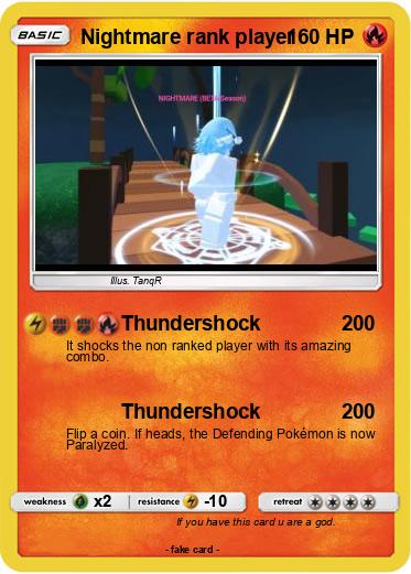 Pokemon Nightmare rank player