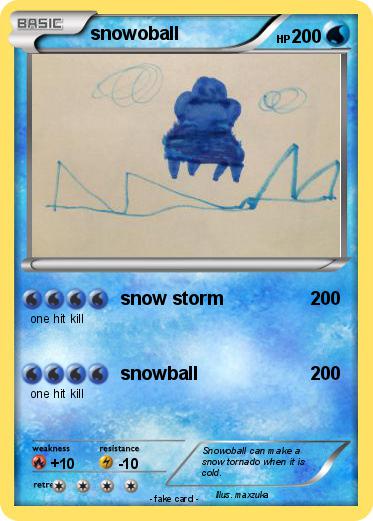 Pokemon snowoball