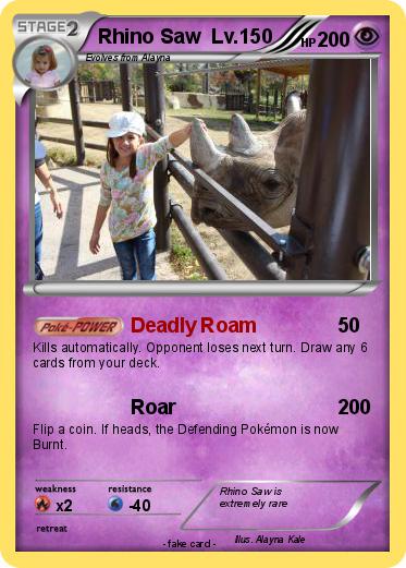 Pokemon Rhino Saw  Lv.150