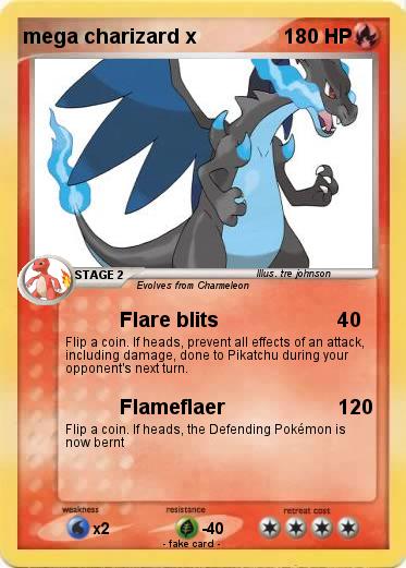 Pokemon mega charizard x