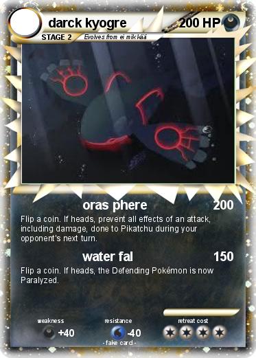 Pokemon darck kyogre
