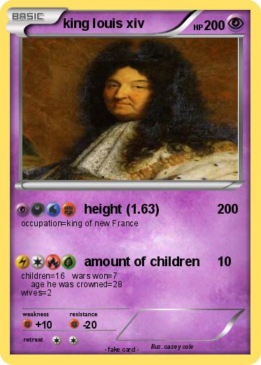 Pokemon king louis xiv