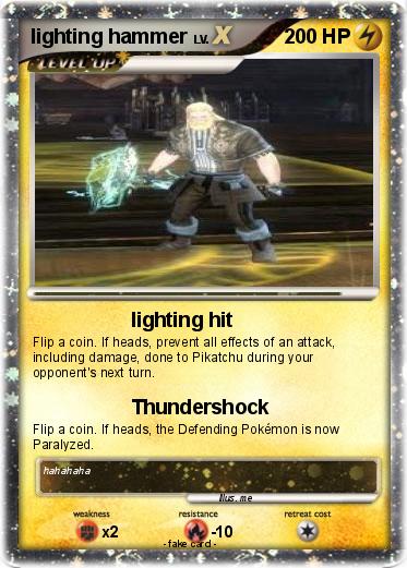 Pokemon lighting hammer