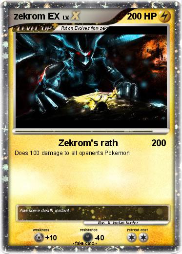 Pokemon zekrom EX