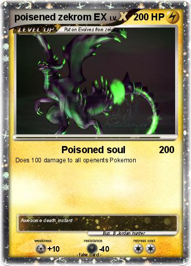 Pokemon poisened zekrom EX