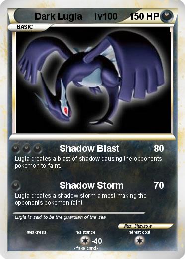 Pokemon Dark Lugia     lv100