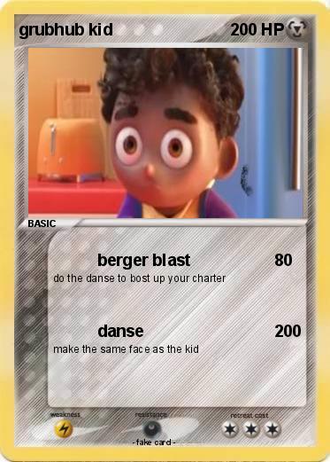 Pokemon grubhub kid