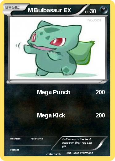 Pokemon M Bulbasaur EX