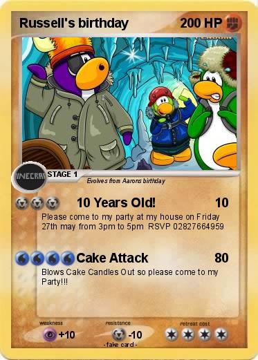 Pokemon Russell's birthday