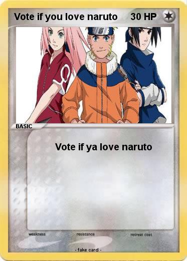 Pokemon Vote if you love naruto