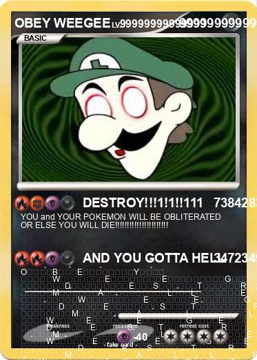 Pokemon OBEY WEEGEE