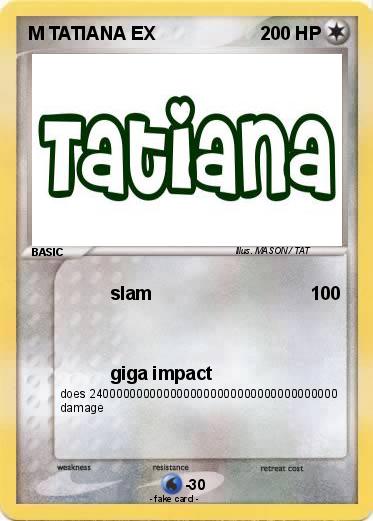 Pokemon M TATIANA EX