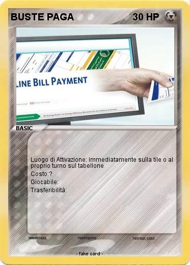 Pokemon BUSTE PAGA