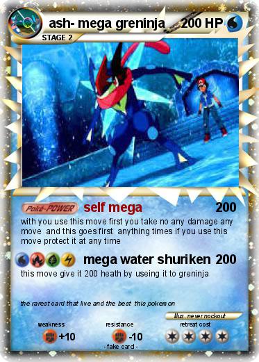 Pokemon Mega Greninja Card