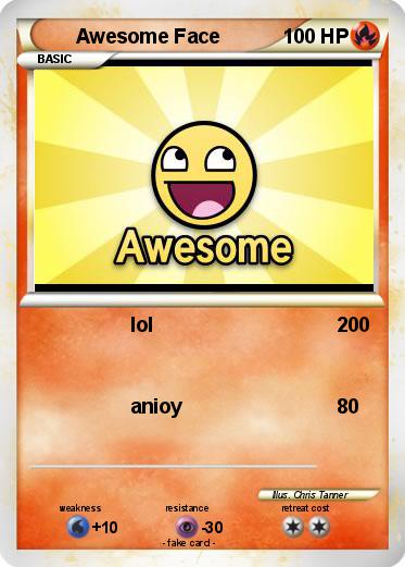Pokemon Awesome Face