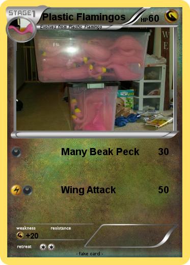 Pokemon Plastic Flamingos