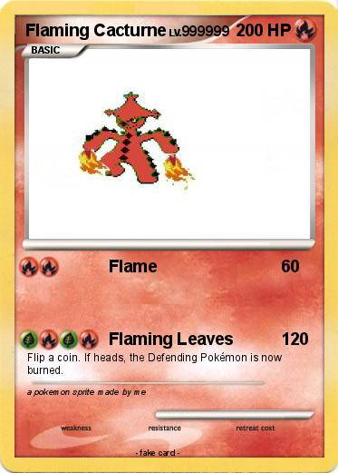 Pokemon Flaming Cacturne