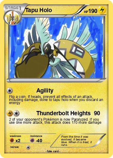 Pokemon Tapu Holo