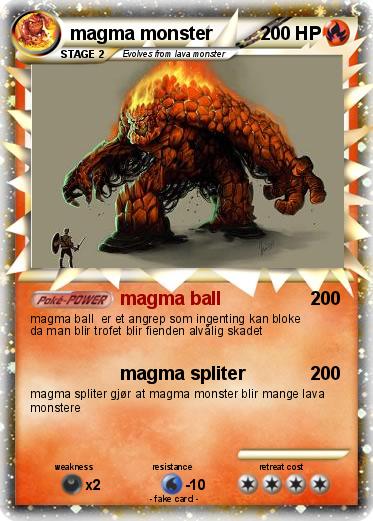 Pokemon magma monster