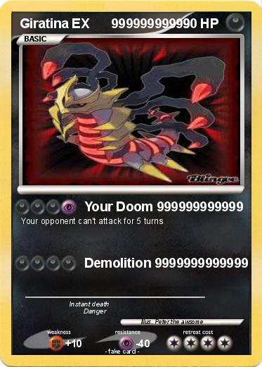 Pokemon Giratina EX      99999999999