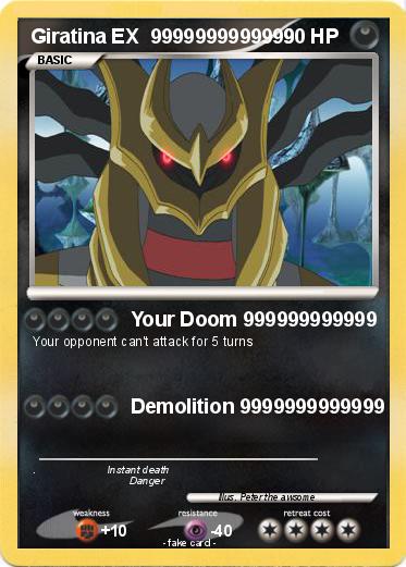 Pokemon Giratina EX  9999999999999