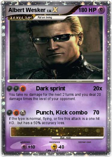 Pokemon Albert Wesker