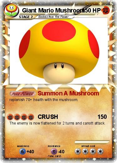 Pokemon Giant Mario Mushroom