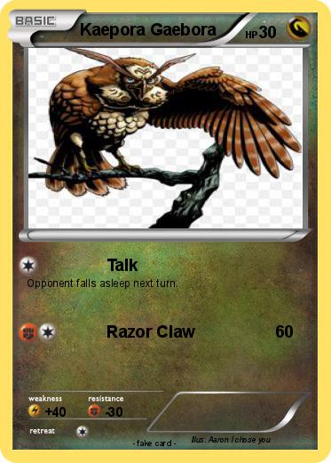 Pokemon Kaepora Gaebora