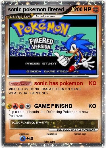 Pokemon sonic pokemon firered
