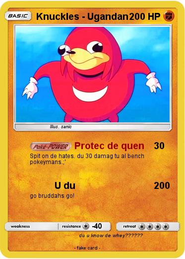 Pokemon Knuckles - Ugandan
