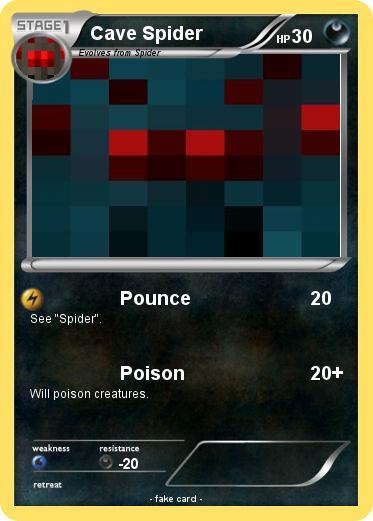 Pokemon Cave Spider