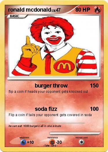 Pokemon ronald mcdonald