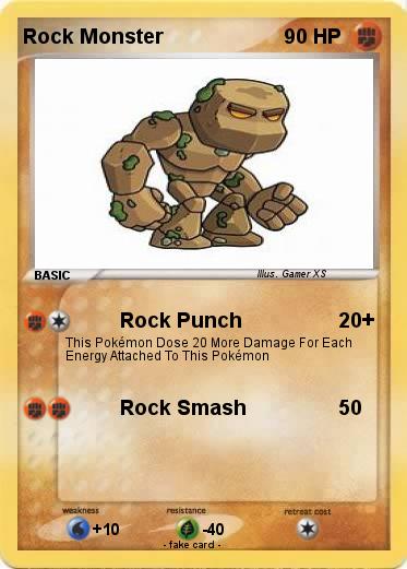 Pokemon Rock Monster