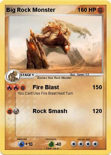Pokemon Big Rock Monster