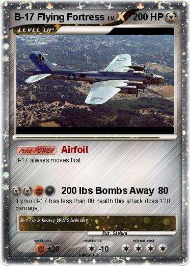 Pokemon B-17 Flying Fortress
