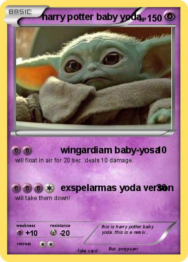 Pokemon harry potter baby yoda