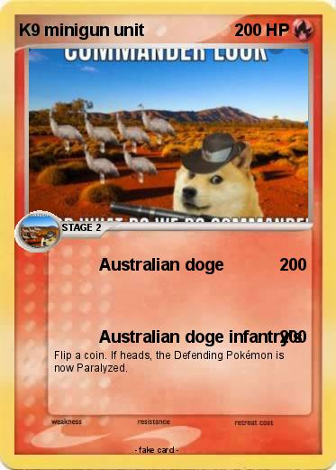 Pokemon K9 minigun unit